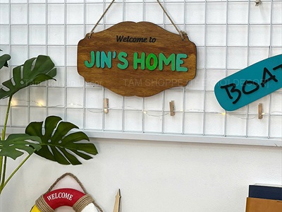Bảng treo cửa nhiều kiểu đơn giản [Cute - Theo yêu cầu] KT khoảng 30x20cm YC-BANGHIEU-20